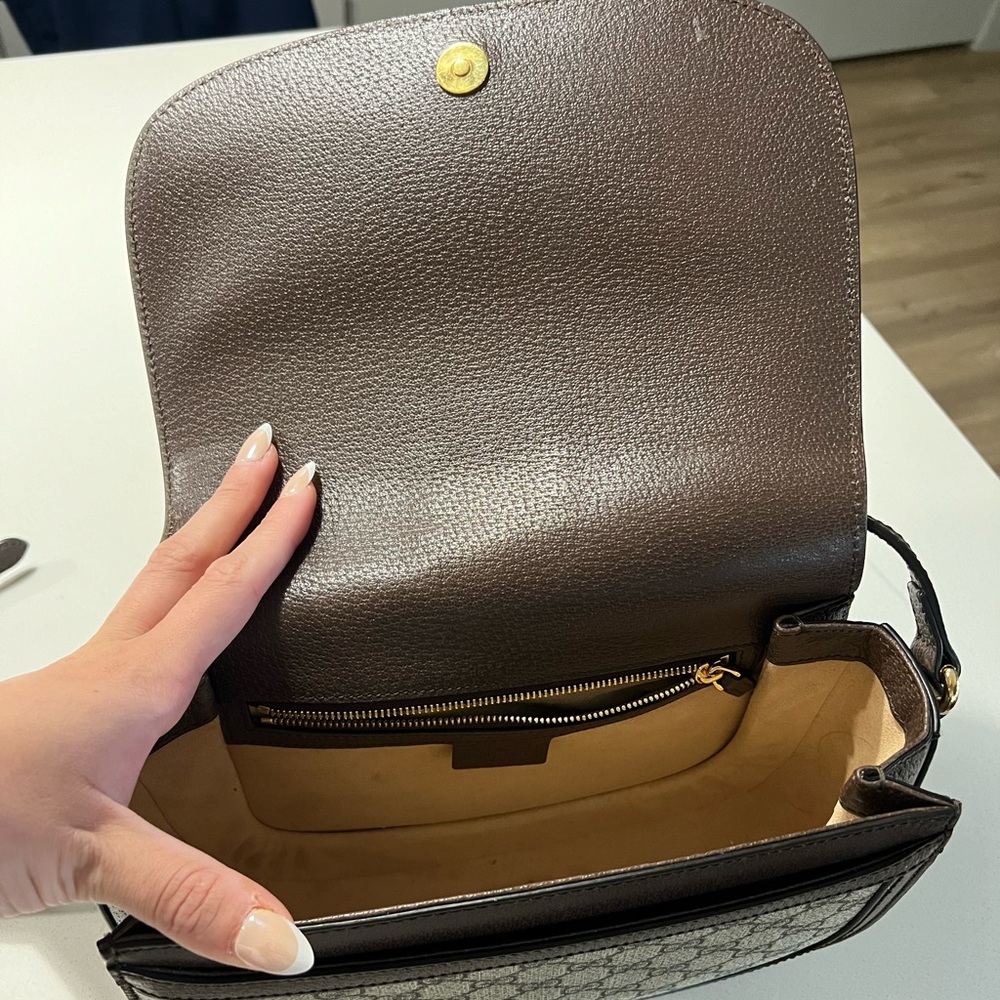 Gucci Brown and Green Crossbody Bag - Picture 2 of 2